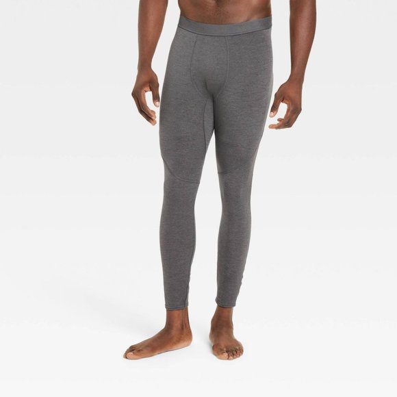 Men's Cold Weather Athletic Tights (Grey) - Picture 1 of 3